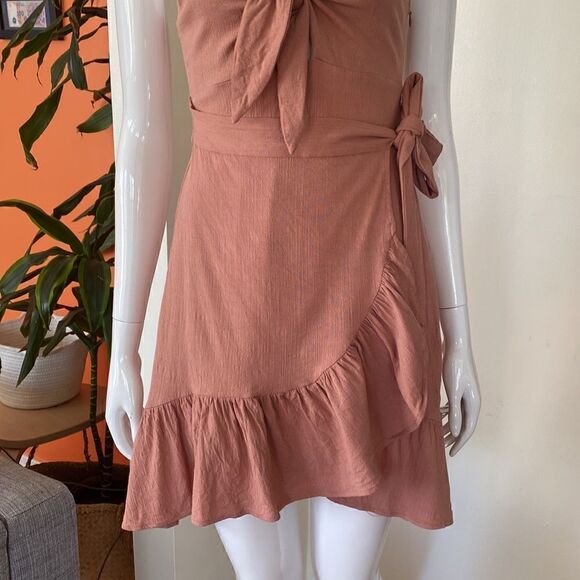 ASTR the Label Dusty Pink Sandy Mini Dress Size Small - Picture 6 of 13